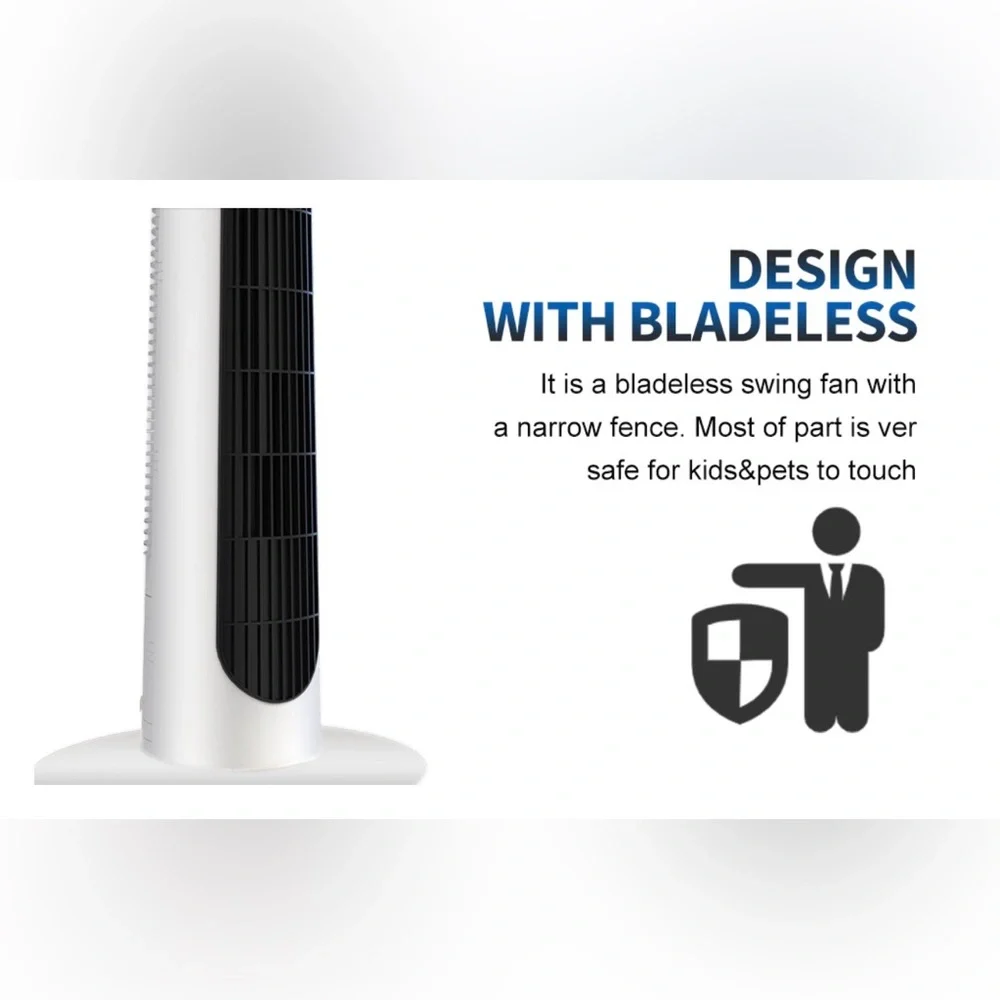 VEOHAUT Tower Fan - Oscillating Fan with Remote - Picture 7 of 12
